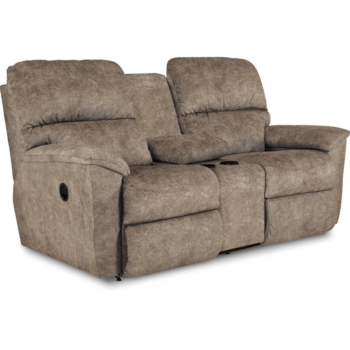LaZBoy Brooks Casual Reclining Loveseat with Cupholder Storage